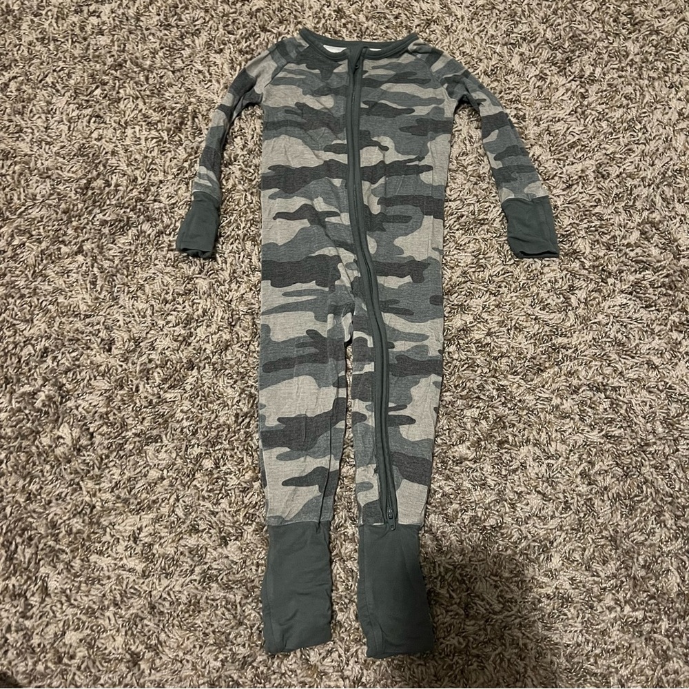 Little Sleepies “Camouflage” Zippy